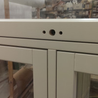 T-kkunan risteys. Vakio lämpölasipuite ikkunalukolla