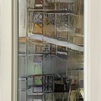 Kolmen Ristin kirkko, ikkuna ulkoa päin